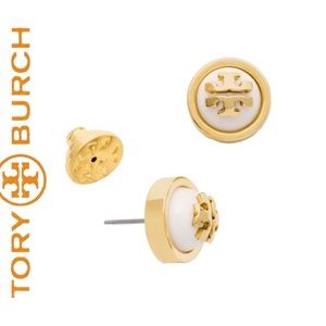 Tory Burch Stud Logo Earrings